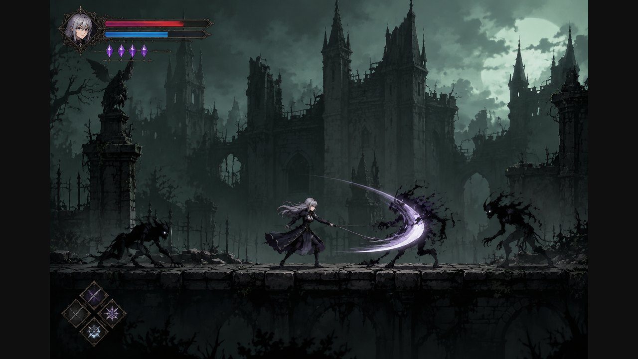 哥特少女勇闯恶魔城2 动作冒险 预览图 5