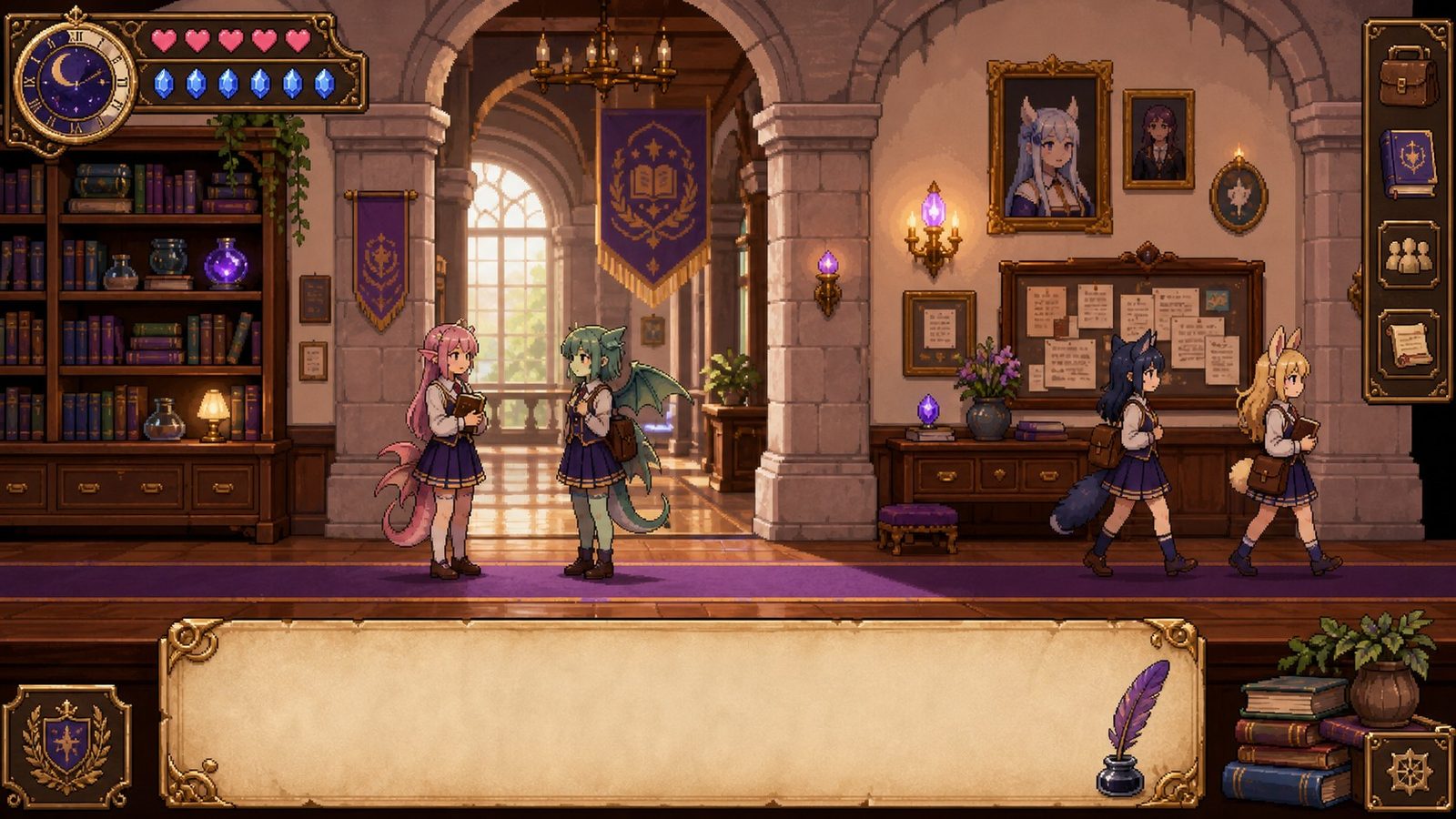 魔法兽娘学院MagicalMonster 探索场景 玩法截图 7