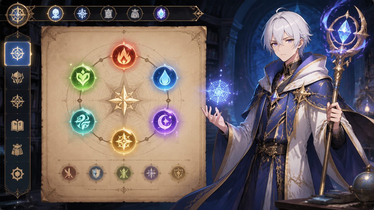 魔法师露娜 角色路线 专题图 1