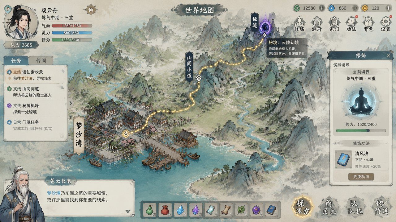 谪仙索欢录 角色养成 预览图
